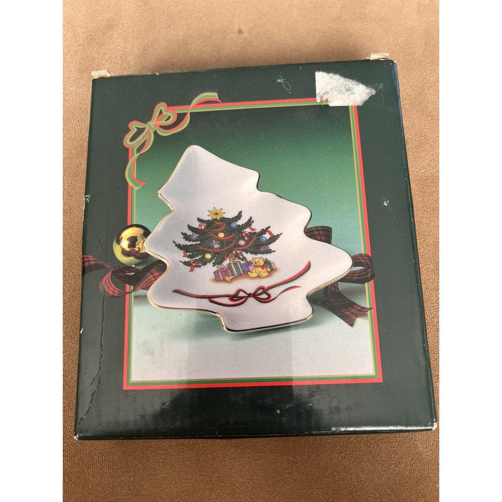 Home For The‎ Holidays Christmas Tree Candy/Nut Dish Vintage New Old Stock